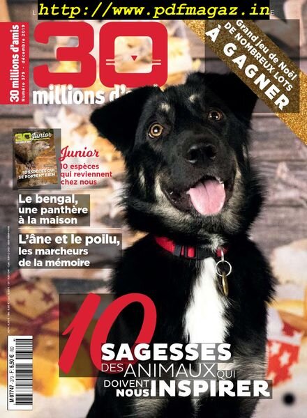 30 Millions d’Amis – decembre 2019 Cover