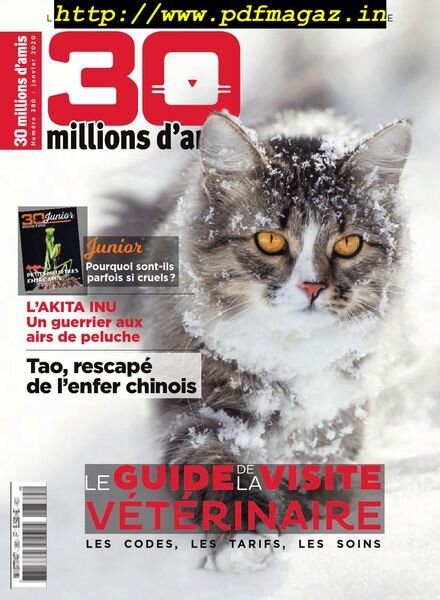 30 Millions d’Amis – janvier 2020 Cover