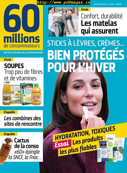 60 Millions de Consommateurs – Janvier 2020 Cover