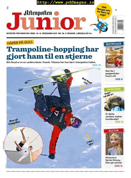 Aftenposten Junior – 10 desember 2019 Cover