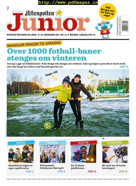 Aftenposten Junior – 17 desember 2019 Cover