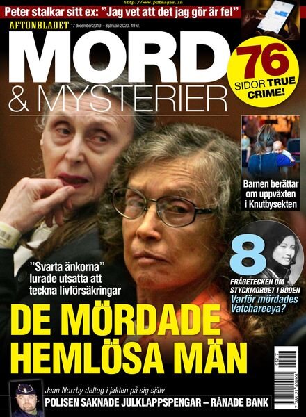 Aftonbladet Mord & Mysterier – 17 december 2019 Cover