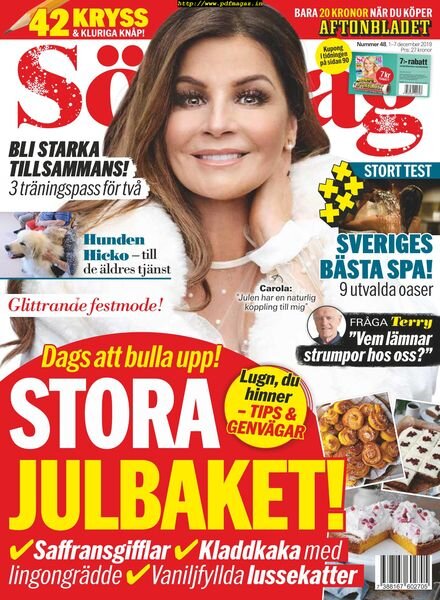 Aftonbladet SOndag – 01 december 2019 Cover