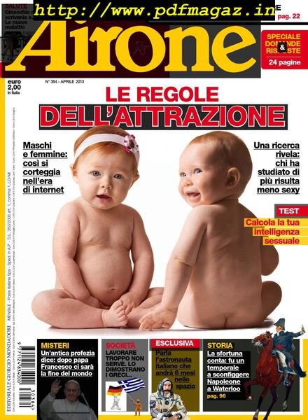 Airone – Aprile 2013 Cover