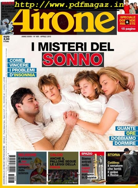 Airone – Aprile 2015 Cover