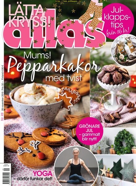 Allas – 28 november 2019 Cover