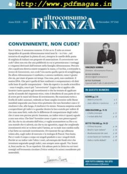 Altroconsumo Finanza – 26 Novembre 2019