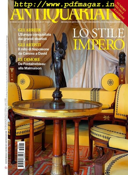 Antiquariato – Agosto 2015 Cover