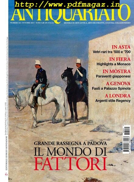 Antiquariato – Ottobre 2015 Cover