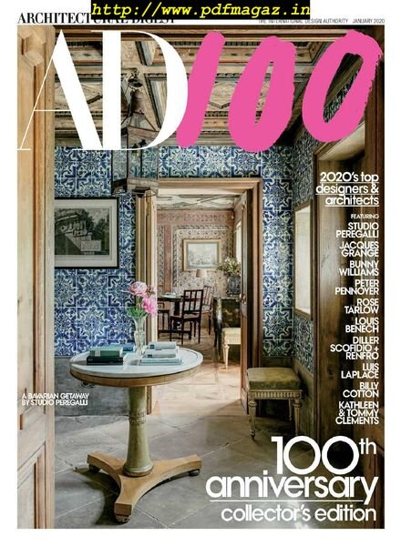 Architectural Digest USA – January 2020 Cover