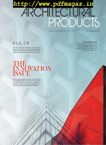 Architectural Products – November-December 2019 Cover