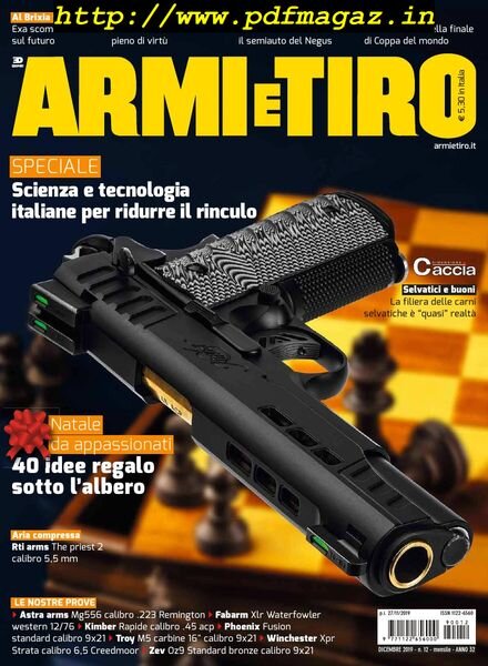 Armi e Tiro – Dicembre 2019 Cover