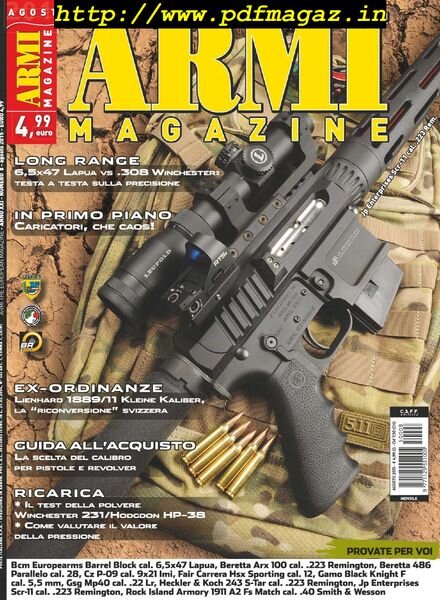Armi Magazine – Agosto 2015 Cover