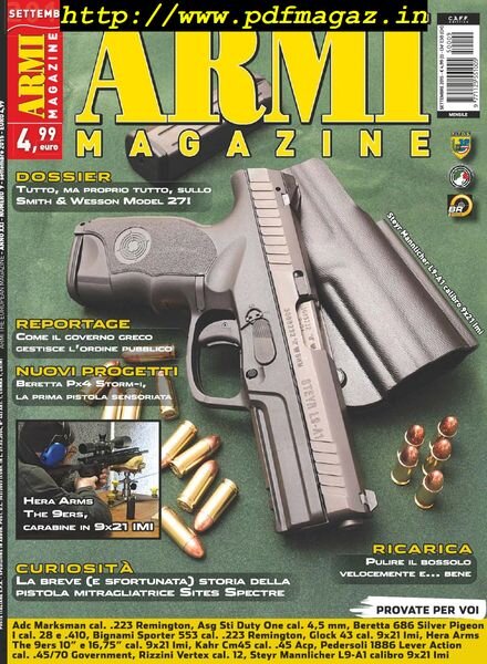 Armi Magazine – Settembre 2015 Cover