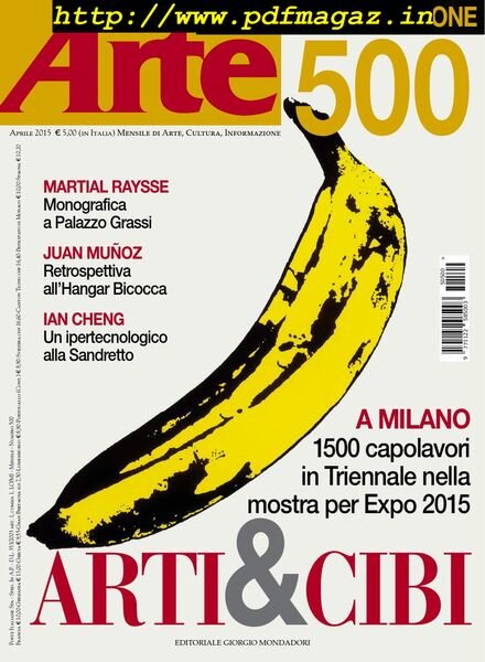 Arte – Aprile 2015 Cover