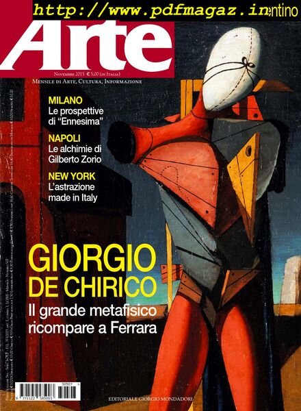 Arte – Novembre 2015 Cover