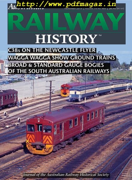 Australian Railway History – November 2019 Cover