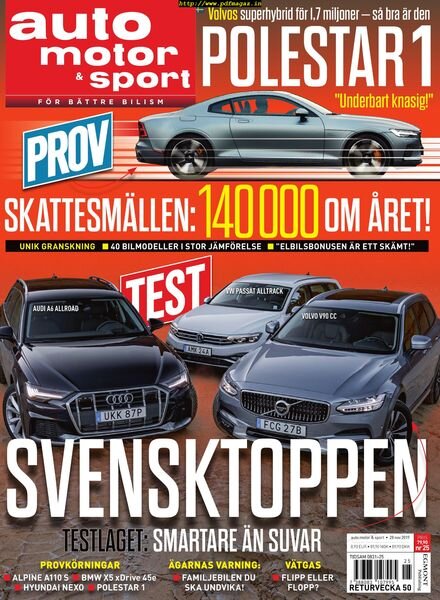 Auto Motor & Sport – 25 november 2019 Cover