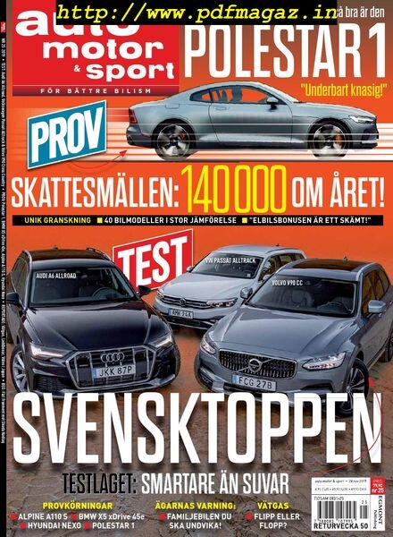Auto Motor & Sport Sverige – 28 november 2019 Cover