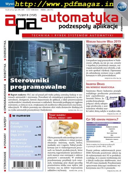 Automatyka Podzespoly Aplikacje – Listopad 2019 Cover