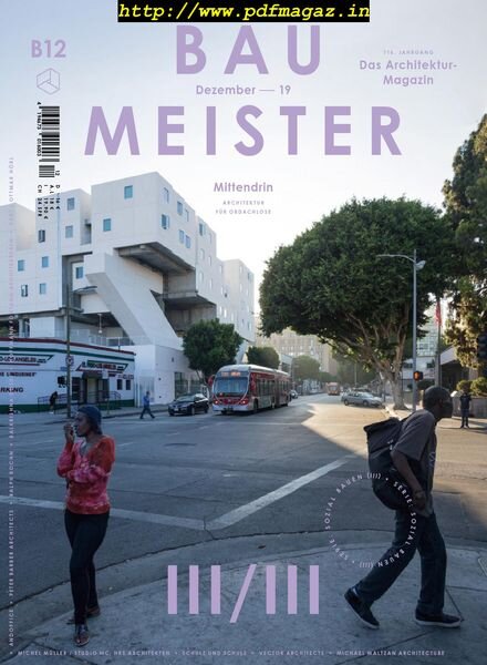 Baumeister – Dezember 2019 Cover
