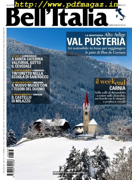 Bell’Italia – Gennaio 2014 Cover