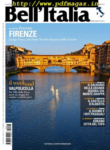 Bell’Italia – Marzo 2015 Cover