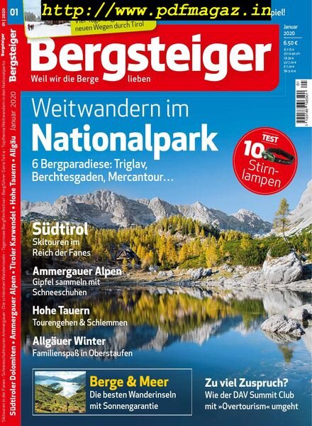 Bergsteiger – Dezember 2019 Cover