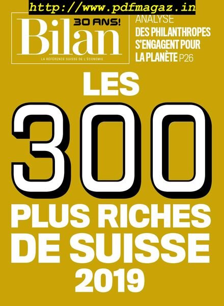 Bilan – 29 Novembre 2019 Cover