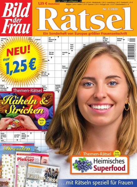 Bild der Frau Ratsel – Januar 2020 Cover