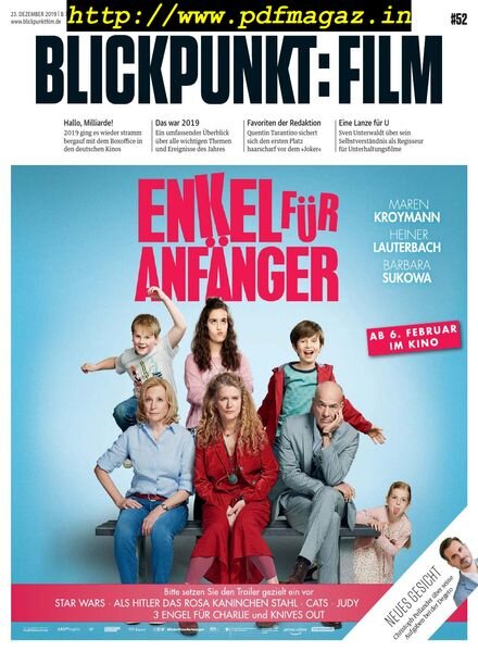 Blickpunkt Film – 23 Dezember 2019 Cover