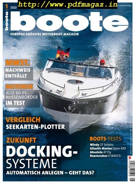 Boote – Januar 2020 Cover