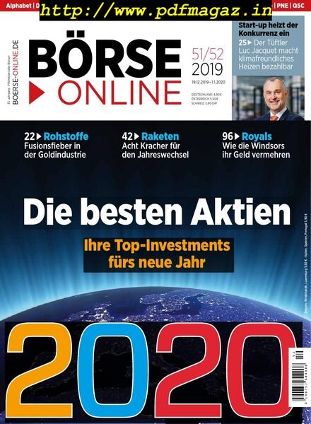 BOrse Online – 19 Dezember 2019 Cover