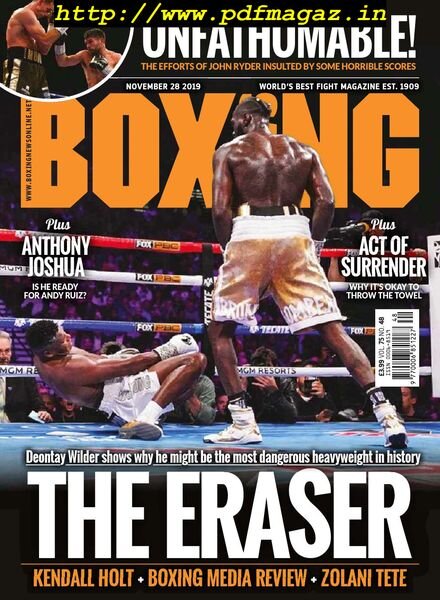 Boxing News – November 26, 2019 Cover