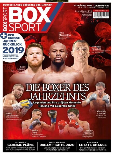 BoxSport – Februar 2020 Cover