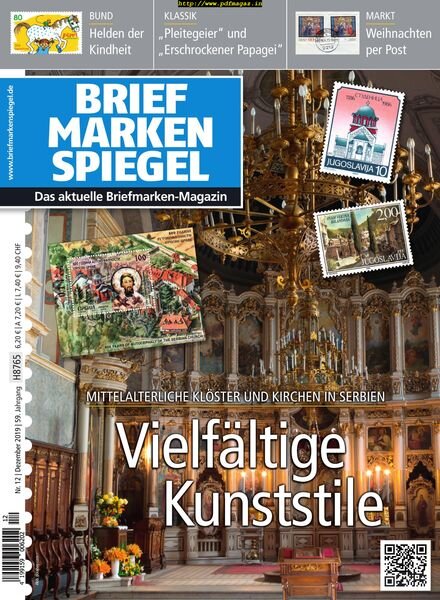 Briefmarken Spiegel – Dezember 2019 Cover
