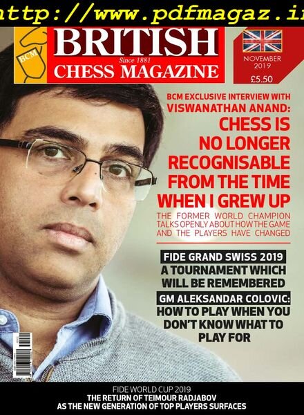 British Chess Magazine – November 2019 Cover