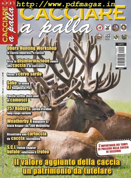 Cacciare a Palla – Aprile 2015 Cover