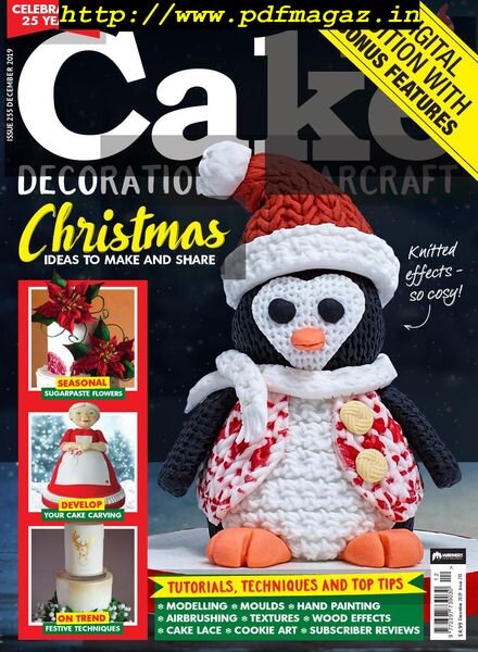 Cake Decoration & Sugarcraft – Issue 255 – December 2019 Cover