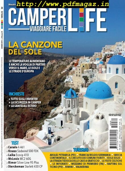 Camper Life – Giugno 2015 Cover