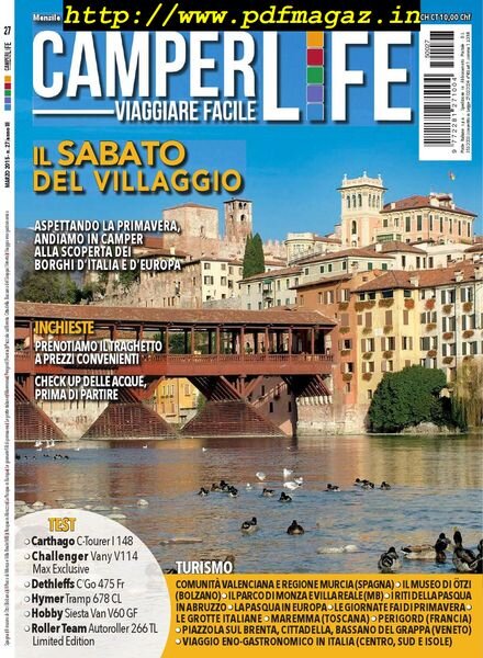 Camper Life – Marzo 2015 Cover