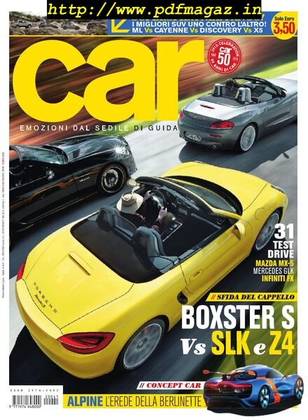 Car Italia – Luglio-Agosto 2012 Cover