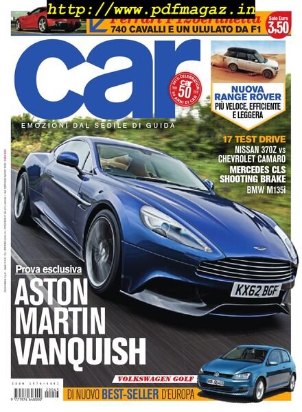 Car Italia – Novembre-Dicembre 2012 Cover