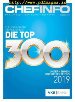 Chefinfo – Dezember 2019