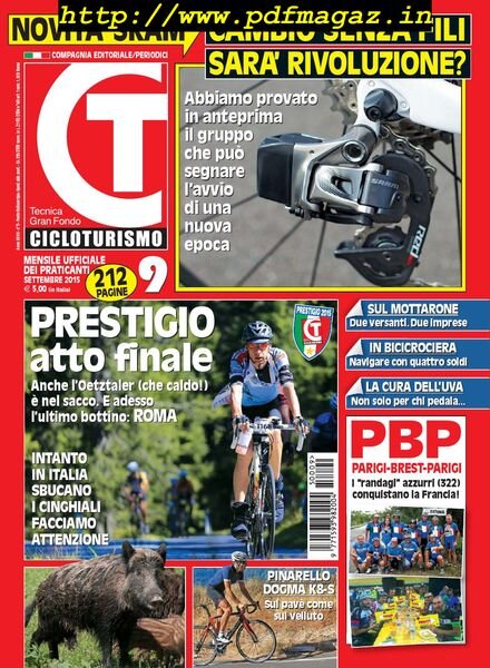 Cicloturismo – Settembre 2015 Cover