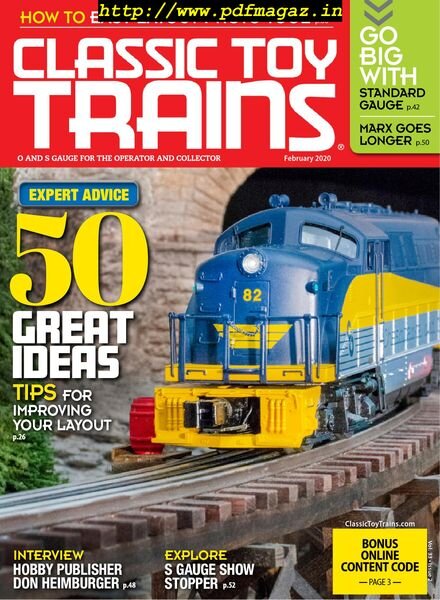 Classic Toy Trains – February 2020 Cover