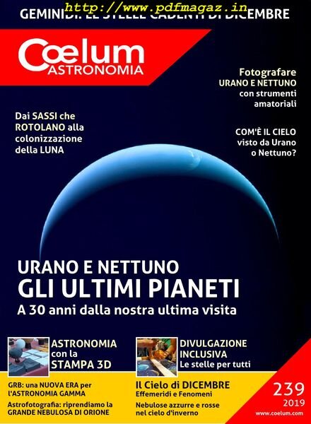Coelum Astronomia – Numero 239 2019 Cover