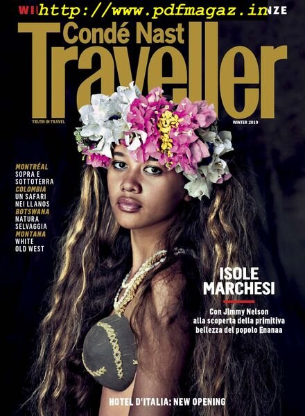 Conde Nast Traveller Italia – Winter 2019 Cover