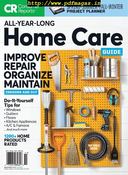 Consumer Reports – All Year Long Home Care Guide 2019 Cover