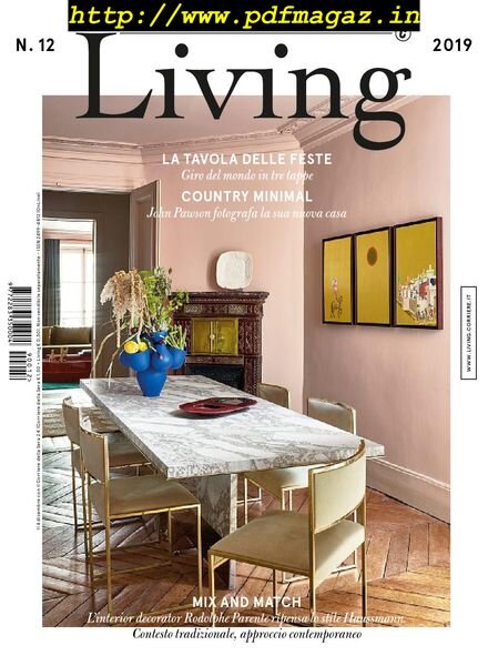 Corriere della Sera Living – dicembre 2019 Cover